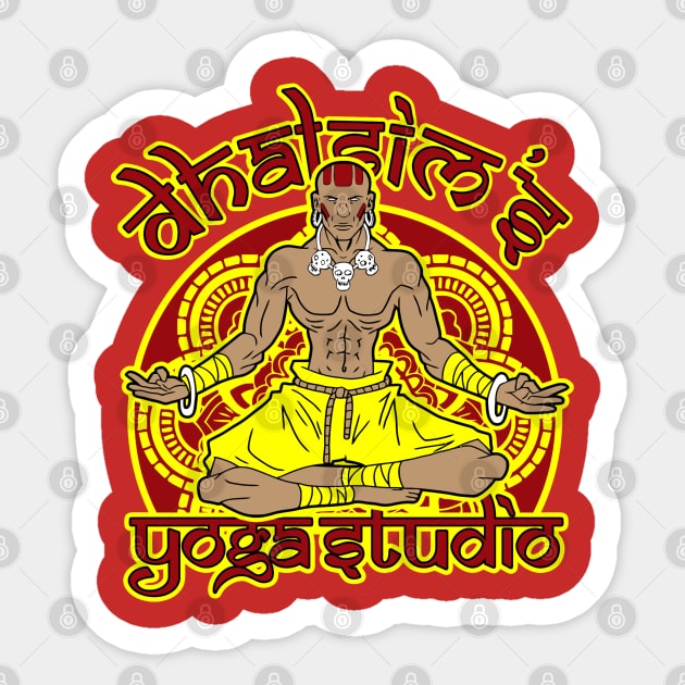 Dhalsim's Yoga Studio Sticker by carloj1956